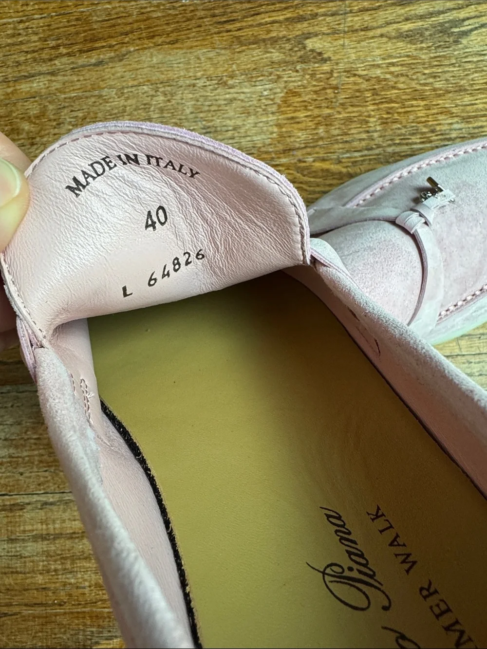 Loro Piana Pink Suede Bit-Detail Men's Loafers